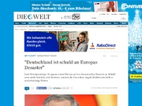 Bild zum Artikel: Nobelpreisträger : 'Deutschland ist schuld an Europas Desaster'