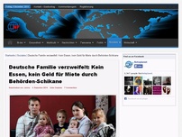 Bild zum Artikel: Deutsche Familie verzweifelt: Kein Essen, kein Geld für Miete durch Behörden-Schikane