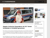 Bild zum Artikel: Illegaler türkischer Einwanderer mit 287 Tonnen Schokolade in Schubhaft genommen