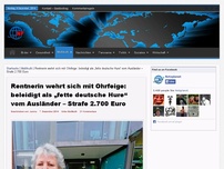 Bild zum Artikel: Rentnerin wehrt sich mit Ohrfeige: beleidigt als „fette deutsche Hure“ vom Ausländer – Strafe 2.700 Euro