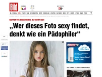 Bild zum Artikel: Mutter von Kindermodel - „Wer dieses Foto sexy findet, denkt wie ein Pädophiler“