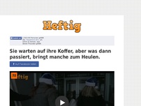 Bild zum Artikel: Sie warten auf ihre Koffer, aber was dann passiert, bringt manche zum Heulen.