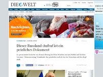 Bild zum Artikel: Ukraine-Krise: Dieser Russland-Aufruf ist ein peinliches Dokument