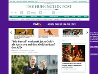Bild zum Artikel: 'Die Partei' verkauft jetzt Geld - als Antwort auf den Goldverkauf der AfD
