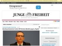 Bild zum Artikel: Bundesjustizminister fordert All-Parteien-Bündnis gegen „Pegida“