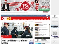 Bild zum Artikel: Geld- und Haft- Strafe für Bettler