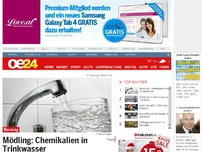 Bild zum Artikel: Mödling: Chemikalien in Trinkwasser