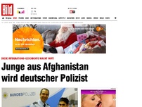 Bild zum Artikel: Diese Integrations-Geschichte macht Mut! - Junge aus Afghanistan wird deutscher Polizist