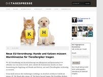 Bild zum Artikel: Neue EU-Verordnung: Hunde und Katzen müssen Warnhinweise für Tierallergiker tragen