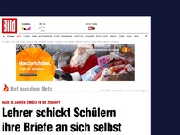 Bild zum Artikel: Nach 20 Jahren - Lehrer schickt Schülern ihre Briefe an sich selbst