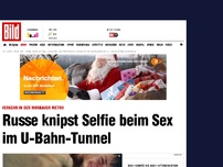 Bild zum Artikel: Verkehr in Moskau - Russe knipst Selfie beim Sex im U-Bahn-Tunnel