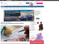Bild zum Artikel: Familien: SPD will das Kindergeld deutlich erhöhen