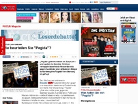 Bild zum Artikel: FOCUS-Leserdebatte - Wie beurteilen Sie 'Pegida'?