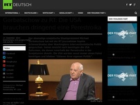 Bild zum Artikel: Gorbatschow zu RT: Die USA brauchen dringend eine Perestroika