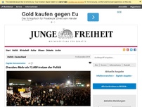 Bild zum Artikel: Dresden: Mehr als 15.000 trotzen der Politik