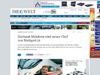 Bild zum Artikel: Neuer Posten: Hartmut Mehdorn wird neuer Chef von Stuttgart 21