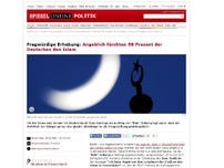 Bild zum Artikel: Fragwürdige Erhebung: Angeblich fürchten 58 Prozent der Deutschen den Islam