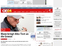 Bild zum Artikel: Mann bringt Alko-Test an die Grenze