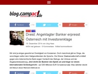 Bild zum Artikel: Dreist: Angeklagter Banker erpresst Österreich mit Investorenklage