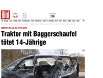 Bild zum Artikel: Horror-Unfall bei Stuttgart - Traktor-Schaufel tötet 14-jähriges Mädchen