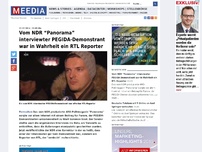 Bild zum Artikel: Vom NDR “Panorama” interviewter PEGIDA-Demonstrant war in Wahrheit ein RTL Reporter