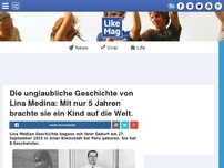 Bild zum Artikel: Die unglaubliche Geschichte von Lina Medina: Mit nur 5 Jahren brachte sie ein Kind auf die Welt.