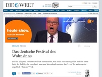 Bild zum Artikel: Pegida: Das deutsche Festival des Wahnsinns