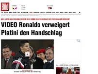 Bild zum Artikel: Weltfußballer-Wahl - Ronaldo verweigert Platini den Handschlag