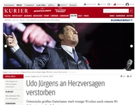Bild zum Artikel: Udo Jürgens an Herzversagen verstorben