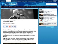 Bild zum Artikel: Britischer Rocksänger Joe Cocker gestorben