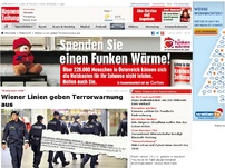 Bild zum Artikel: Wiener Linien geben Terrorwarnung aus