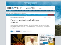 Bild zum Artikel: Weihnachtsansprache: Papst rechnet mit geschwätziger Kurie ab