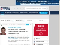 Bild zum Artikel: Gerücht aus Italien: Arsenal-Profi Podolski offenbar vor Wechsel zu Inter Mailand