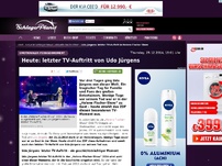 Bild zum Artikel: Heute: letzter TV-Auftritt von Udo Jürgens im ZDF