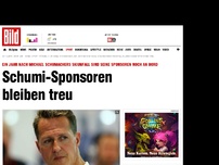 Bild zum Artikel: 1 Jahr nach Unfall - Schumi-Sponsoren bleiben treu