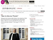 Bild zum Artikel: Adonis: 
  'Das ist alles nur Theater'