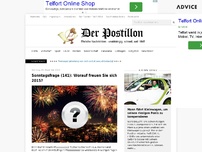 Bild zum Artikel: Sonntagsfrage (141): Worauf freuen Sie sich 2015?