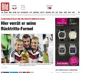 Bild zum Artikel: Miro Klose - Hier verrät er seine Rücktritts-Formel