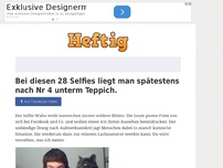 Bild zum Artikel: Bei diesen 28 Selfies liegt man spätestens nach Nr 4 unterm Teppich.