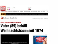 Bild zum Artikel: Bis Familie vereint ist - Vater (89) behält Weihnachtsbaum seit 40 Jahren