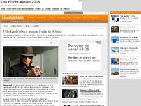 Bild zum Artikel: Sänger kritisiert Nato: Udo Lindenberg nimmt Putin in Schutz