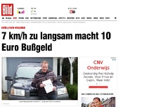 Bild zum Artikel: Knöllchen-Kracher - 7 km/h zu langsam macht 10 Euro Bußgeld