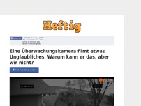 Bild zum Artikel: Eine Überwachungskamera filmt etwas Unglaubliches. Warum kann er das, aber wir nicht?