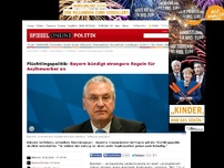 Bild zum Artikel: Flüchtlingspolitik: Bayern kündigt strengere Regeln für Asylbewerber an