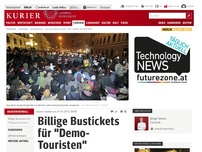 Bild zum Artikel: Billige Bustickets für 'Demo-Touristen'