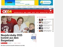 Bild zum Artikel: Neujahrsbaby 2015 kommt aus dem Burgenland