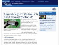 Bild zum Artikel: Rendsburg: Im Vollrausch das Fahrrad 'betankt'