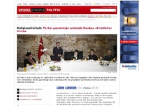 Bild zum Artikel: Religionsfreiheit: Türkei genehmigt erstmals Neubau christlicher Kirche