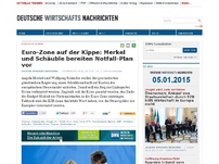 Bild zum Artikel: Euro-Zone auf der Kippe: Merkel und Schäuble bereiten Notfall-Plan vor