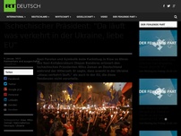 Bild zum Artikel: Tschechischer Präsident: “Da läuft was verkehrt in der Ukraine, liebe EU”